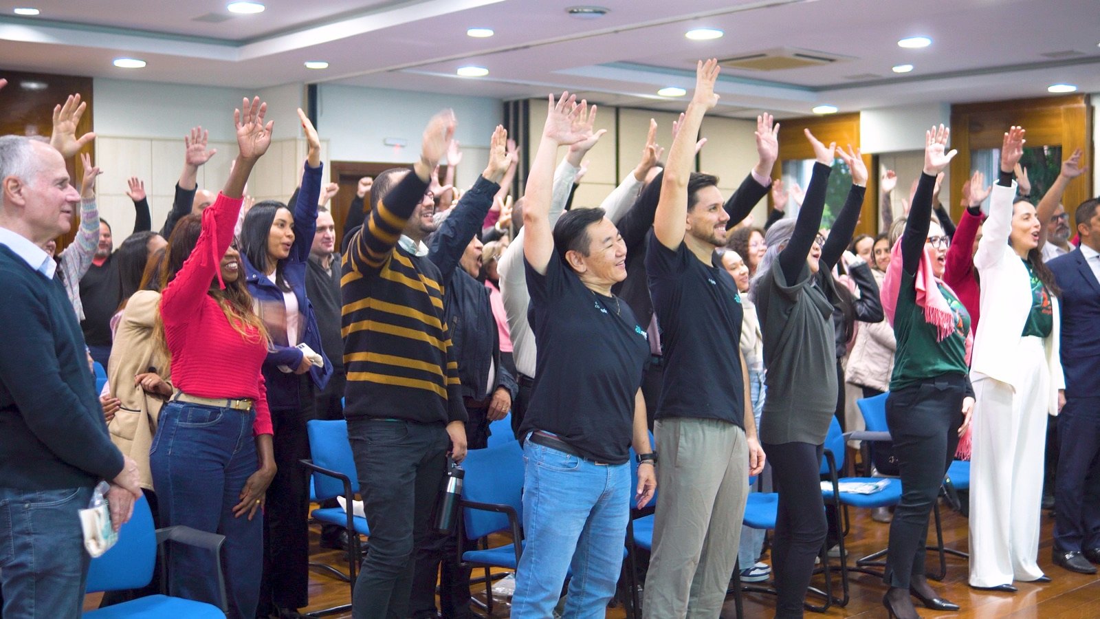 Equipe em ativação de cultura de privacidade